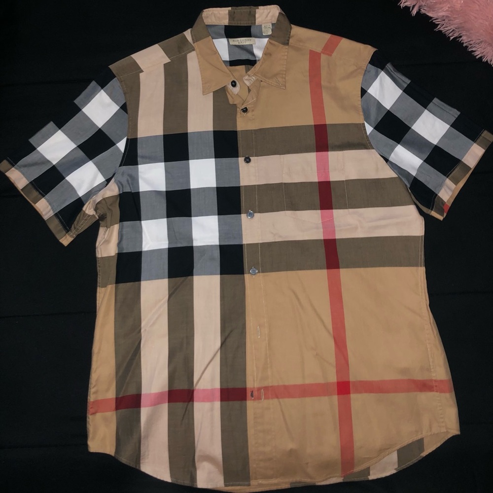 Burberry button up shirt